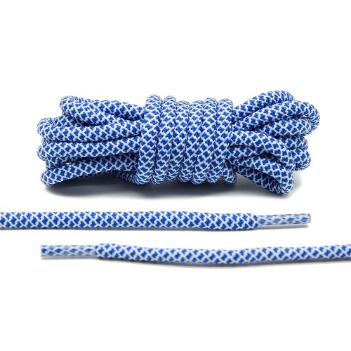 BLUE/WHITE ROPE LACES [R05]